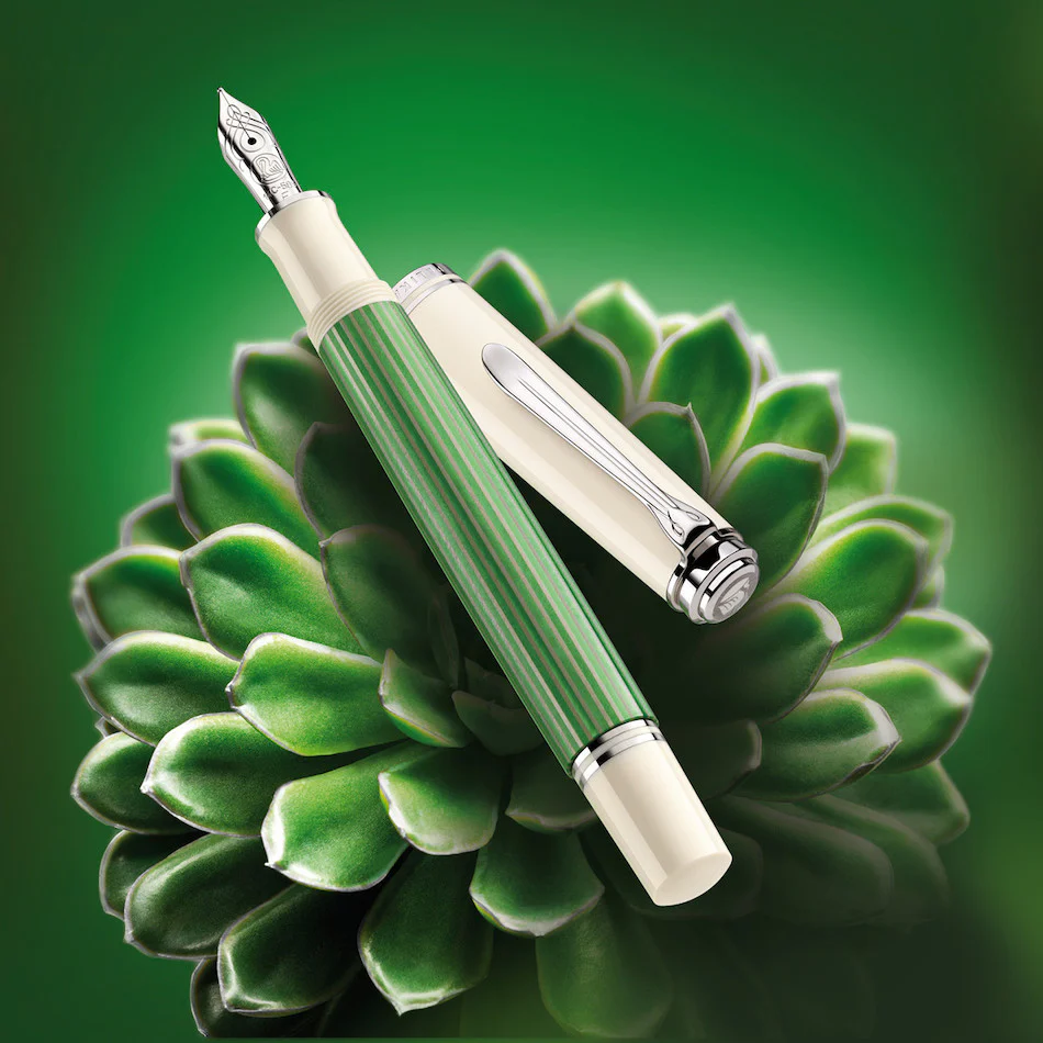 Pelikan Souveran M605 Fountain Pen Green-White Special Edition - Image 3