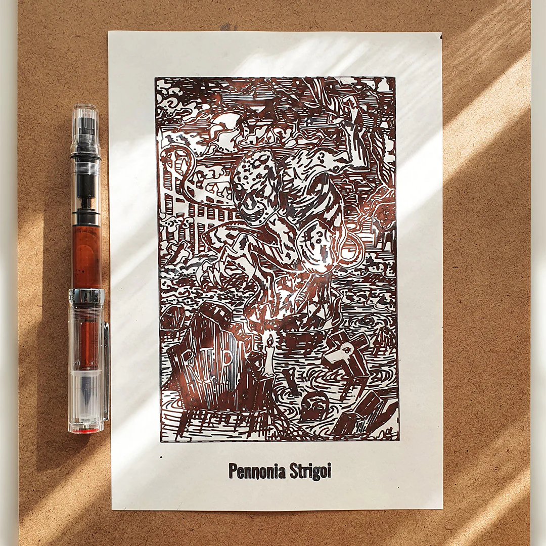 Pennonia Strigoi Limited Edition Pigmented Ink 30ml - Image 2