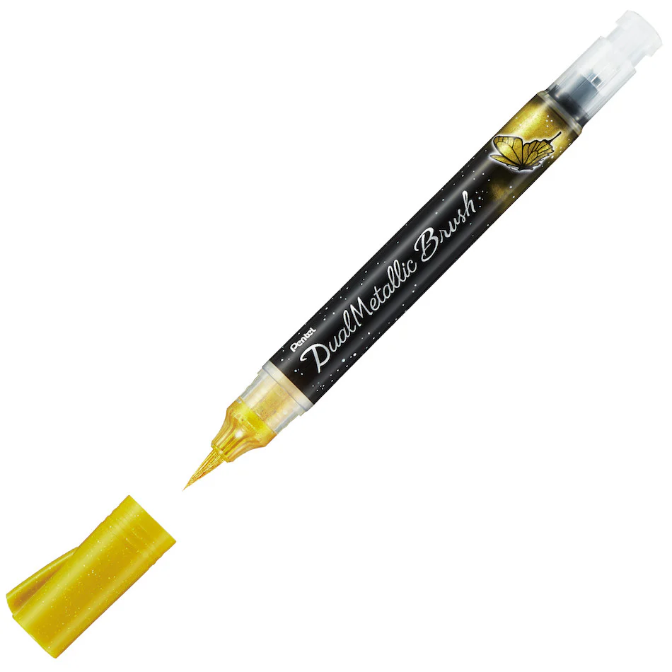 Pentel Dual Metallic Brush Pen - Image 4
