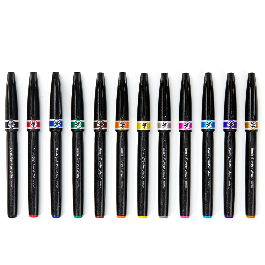 Pentel Touch Brush Sign Pen Artist - Image 17
