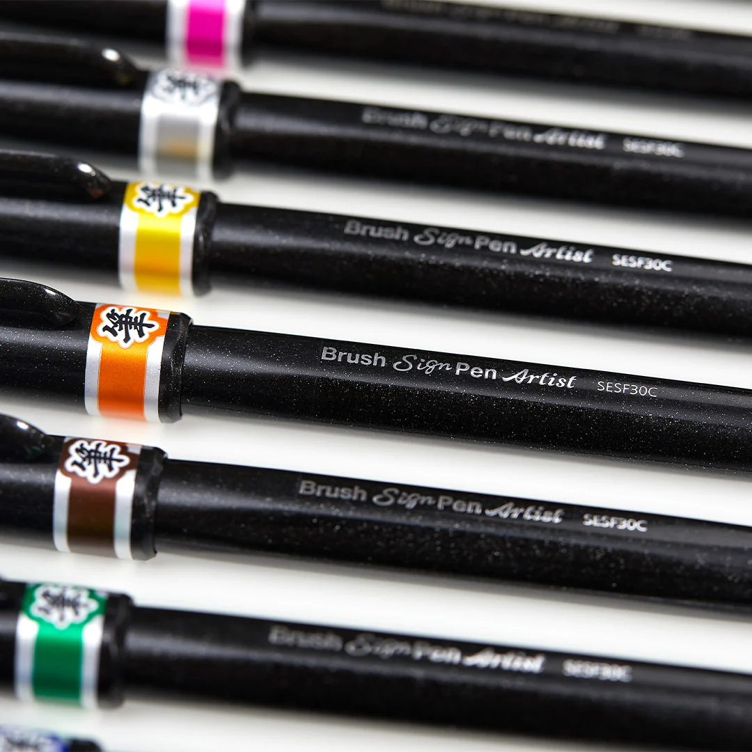 Pentel Touch Brush Sign Pen Artist - Image 18