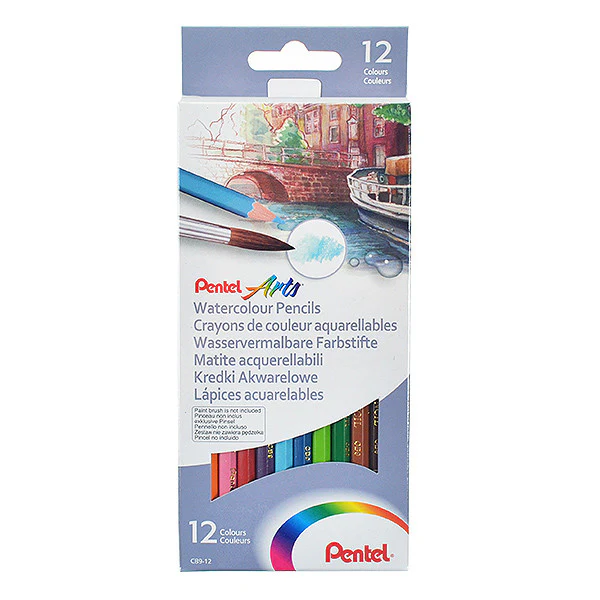 Pentel Watercolour Pencils Set of 12