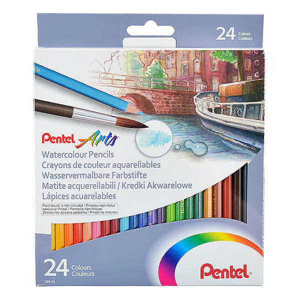 Pentel Watercolour Pencils Set of 24