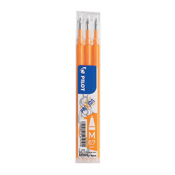 Pilot BLSFR7 Frixion Pen Refill Medium Pack of 3 - Image 2