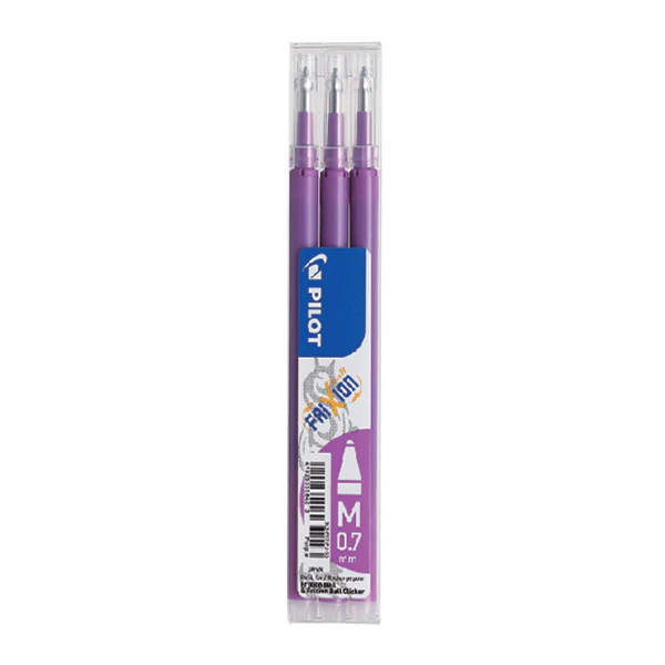 Pilot BLSFR7 Frixion Pen Refill Medium Pack of 3 - Image 4