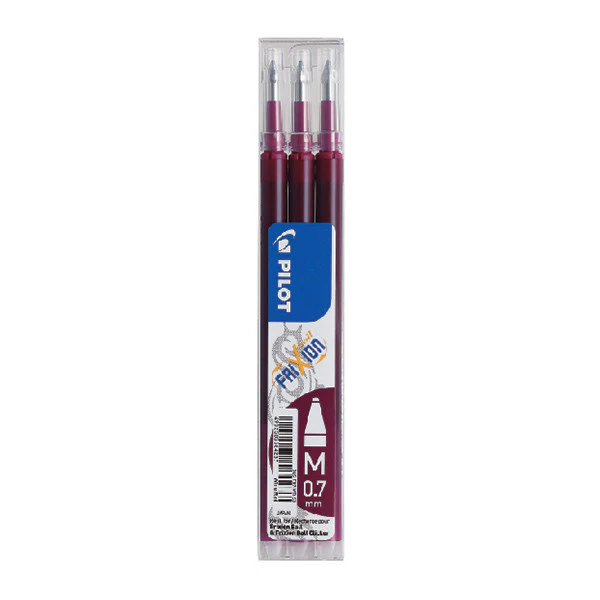 Pilot BLSFR7 Frixion Pen Refill Medium Pack of 3 - Image 6