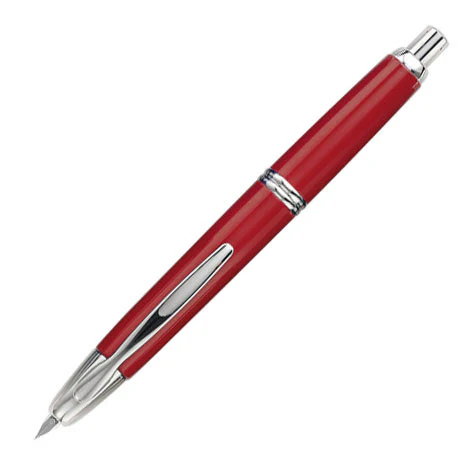 Pilot Capless Fountain Pen Burgundy Rhodium Trim