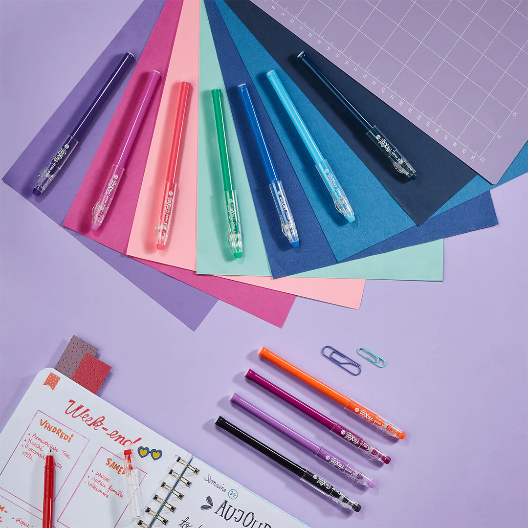 Pilot FriXion Stick Erasable Gel Pens 6 Piece Wallet Assorted - Image 2