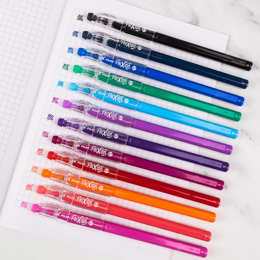 Pilot FriXion Stick Erasable Gel Pens 6 Piece Wallet Assorted - Image 3