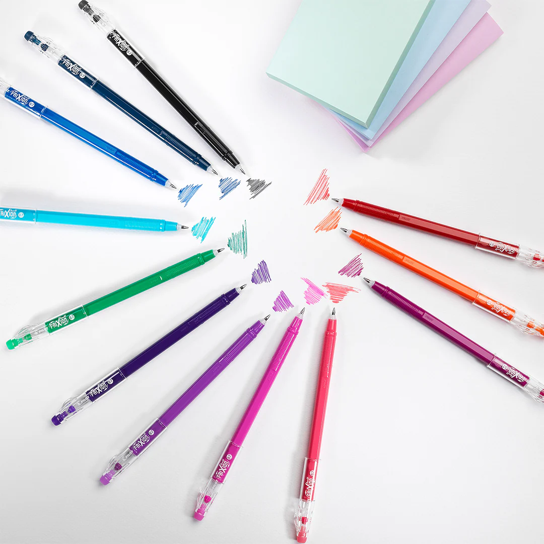 Pilot FriXion Stick Erasable Gel Pens 6 Piece Wallet Assorted - Image 6