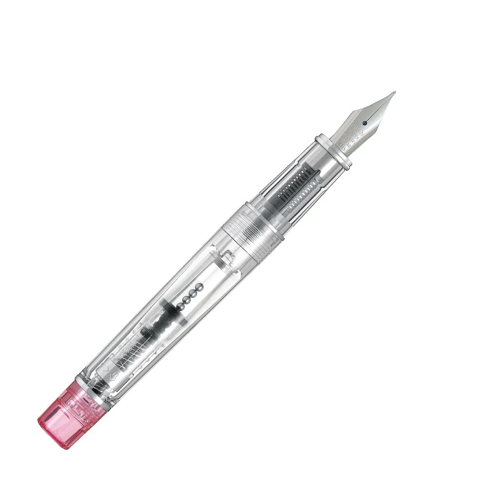 Pilot Prera Fountain Pen Transparent with Pink Trim - Image 2