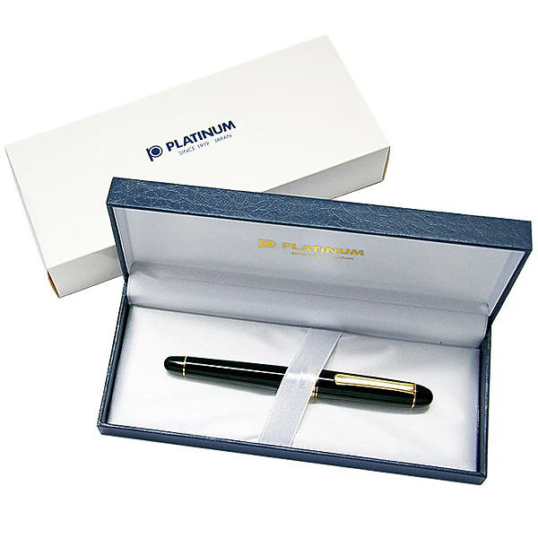Platinum #3776 Century Fountain Pen Black Diamond with Rhodium Trim - Image 4