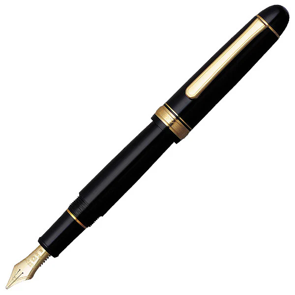 Platinum #3776 Century Music Nib Fountain Pen Gold Trim