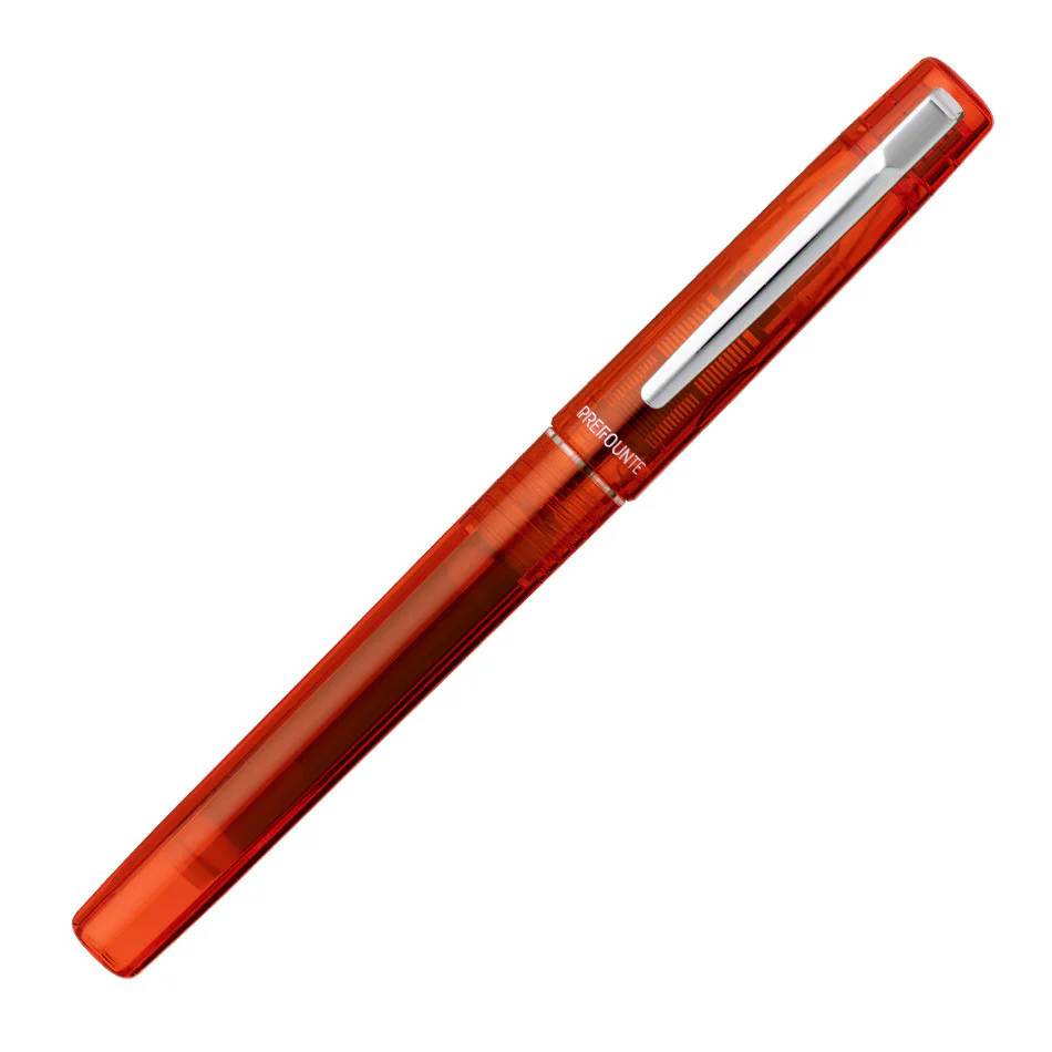 Platinum Prefounte Fountain Pen Vermillion Orange - Image 2
