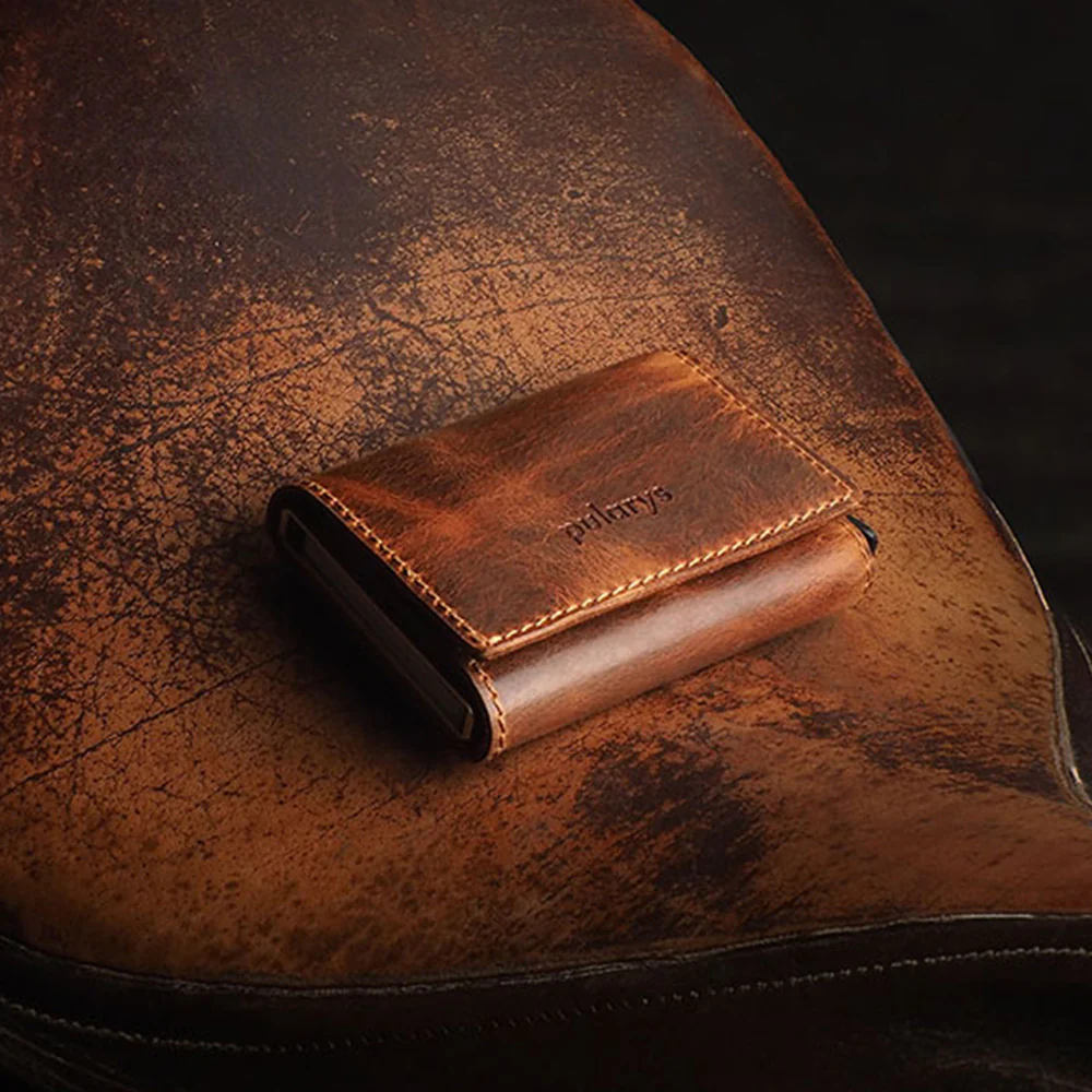 Pularys BOSTO Saddle Leather RFID Wallet - Image 2