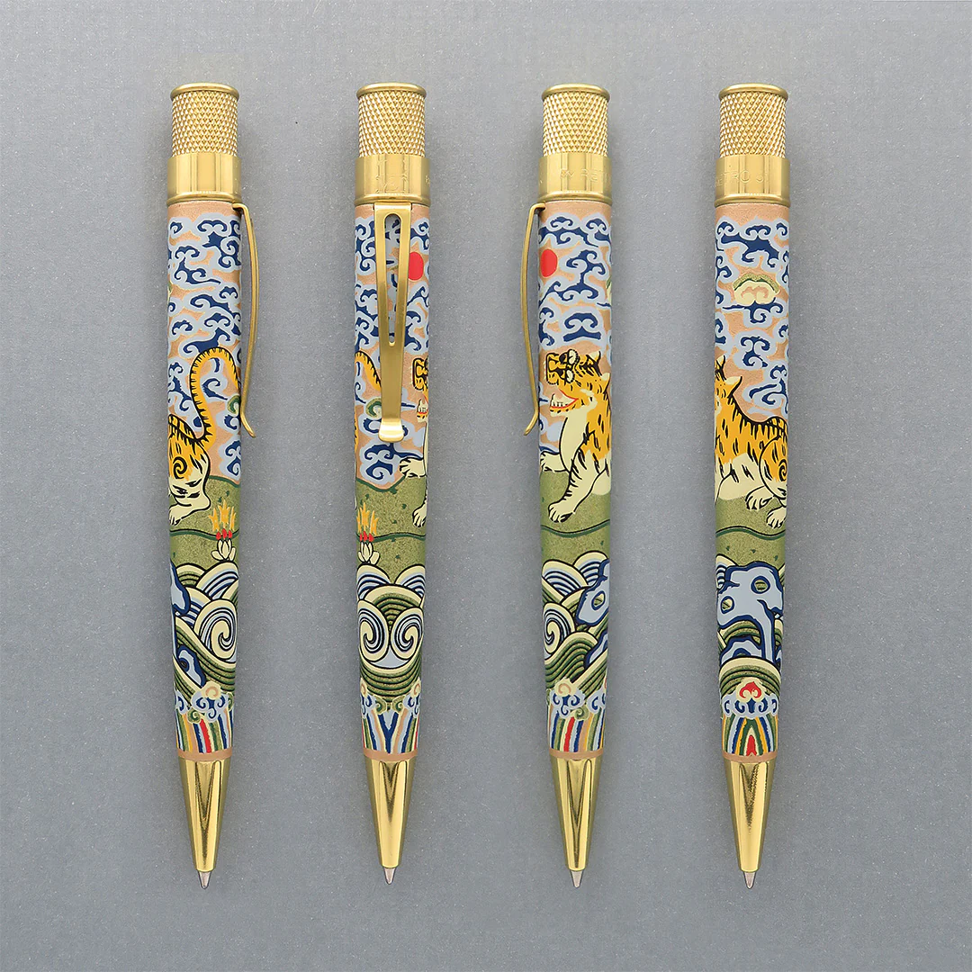 Retro 51 Metropolitan Chinese Tiger Rank Badge Rollerball Pen - Image 3