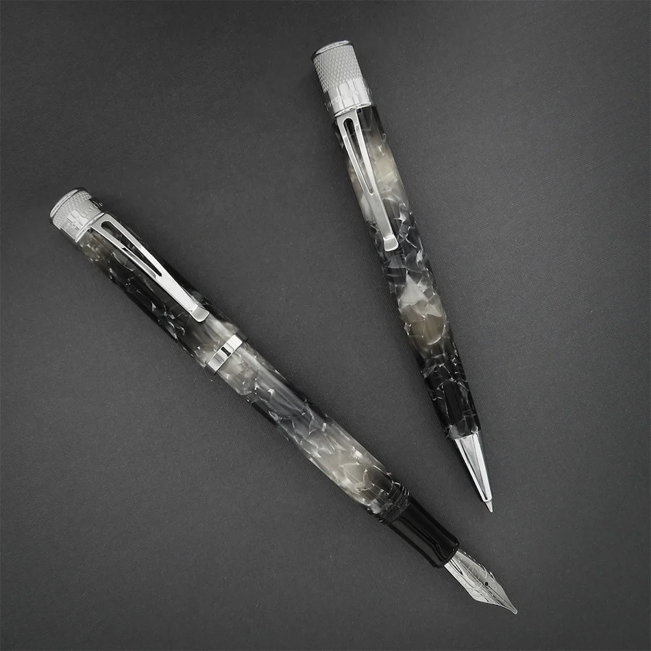 Retro 51 Tornado Acrylic Fountain Pen Silver Lining - Image 3