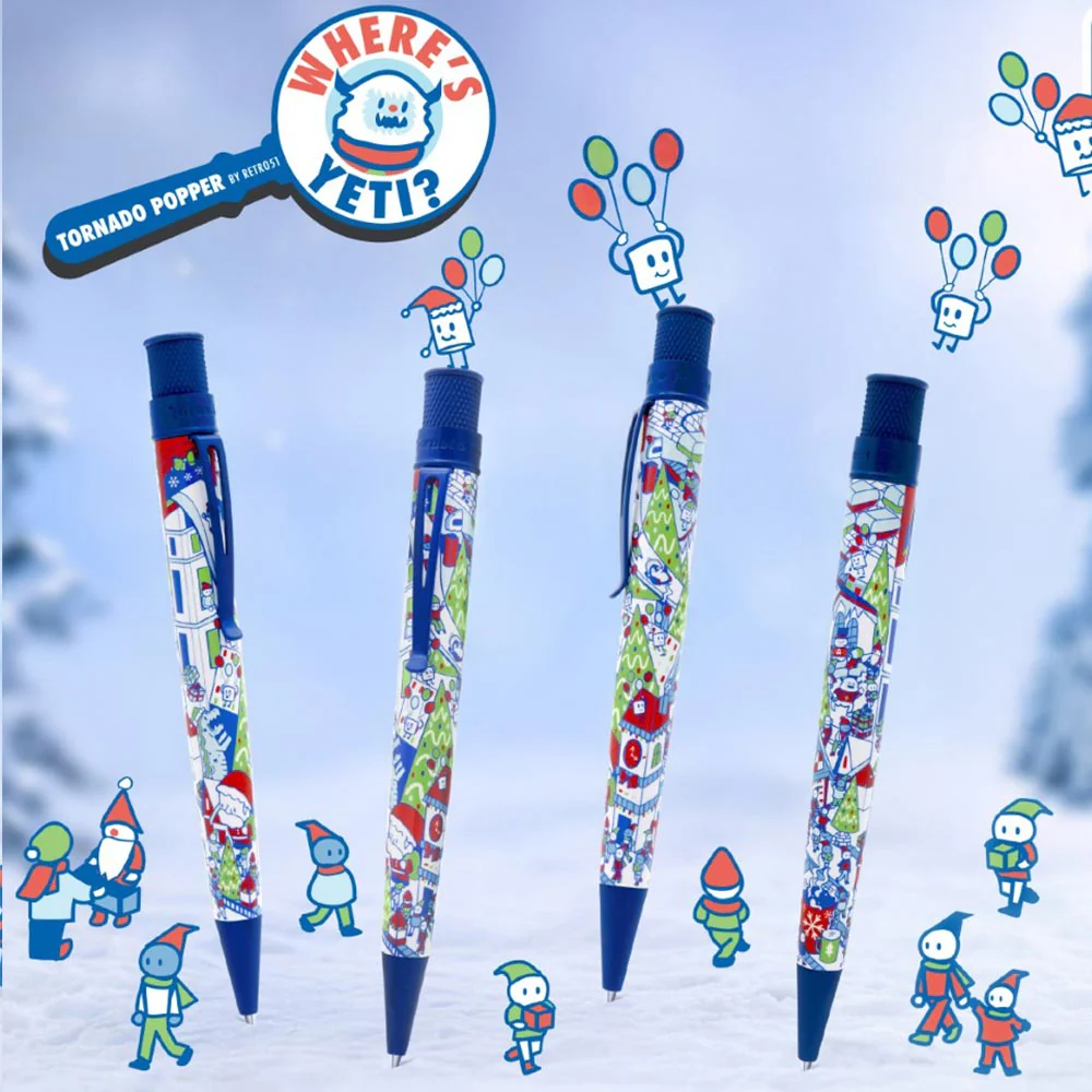 Retro 51 Tornado Popper Rollerball Pen Where's Yeti? Limited Edition - Image 3