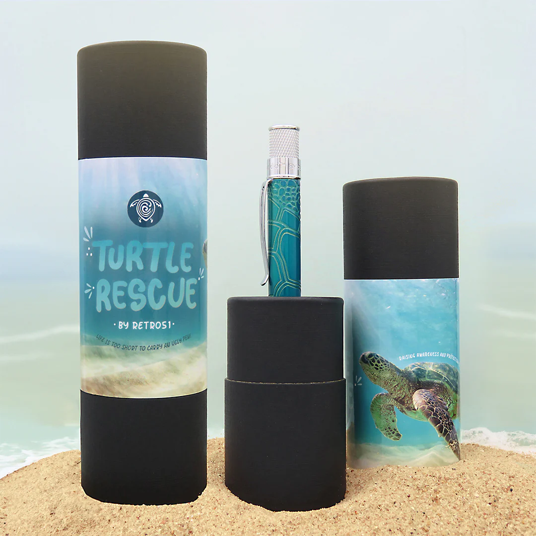 Retro 51 Tornado Rollerball Pen Sea Turtle Rescue - Image 2