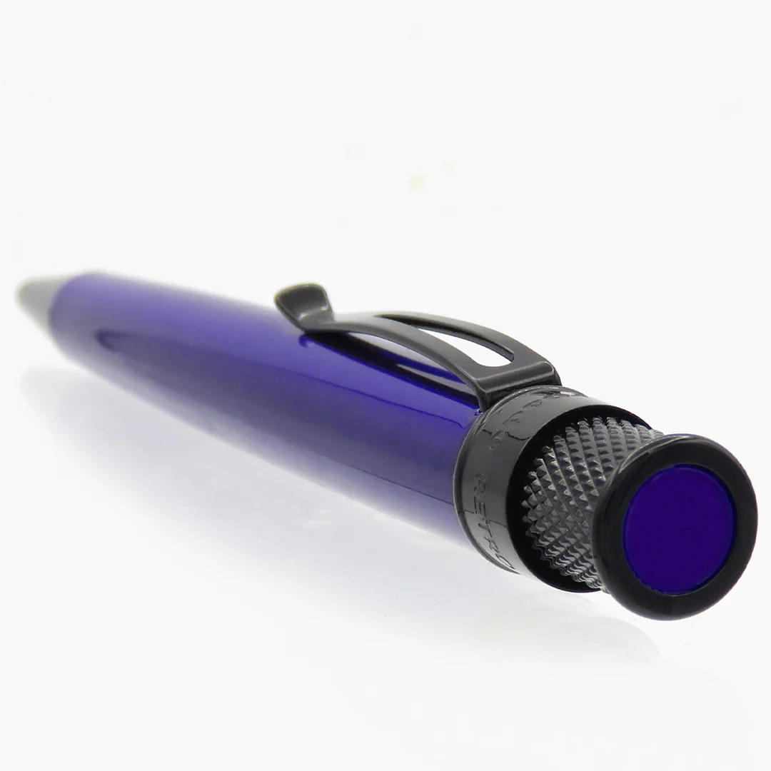 Retro 51 Tornado Rollerball Pen Stealth Lacquer Midnight Purple - Image 2