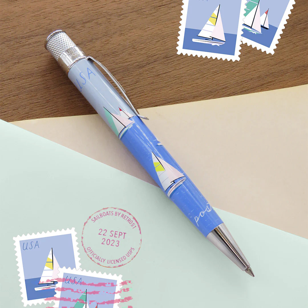 Retro 51 Tornado Rollerball Pen USPS Sailboats 2023 - Image 4