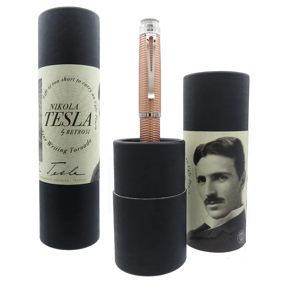 Retro 51 Tornado Vintage Metalsmith Fountain Pen Nikola Tesla - Image 3
