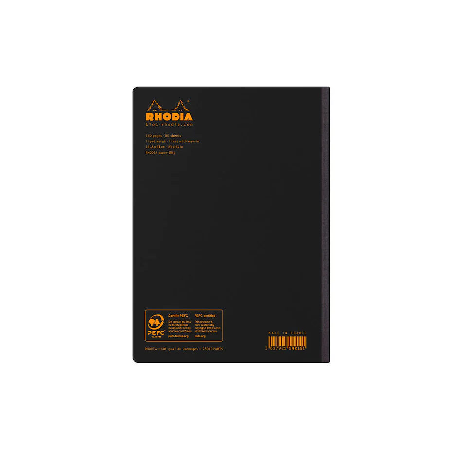 Rhodia Composition Book A5 Black - Image 2