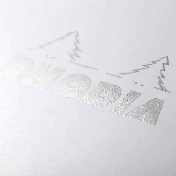 Rhodia Ice White Head-Stapled Notepad No.12 85 x 120 - Image 2