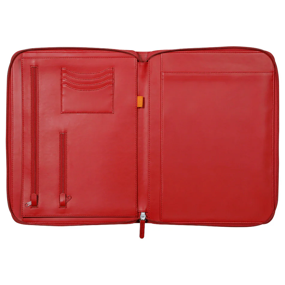 Rhodia Large Zipped Portfolio A4 Poppy - Image 4