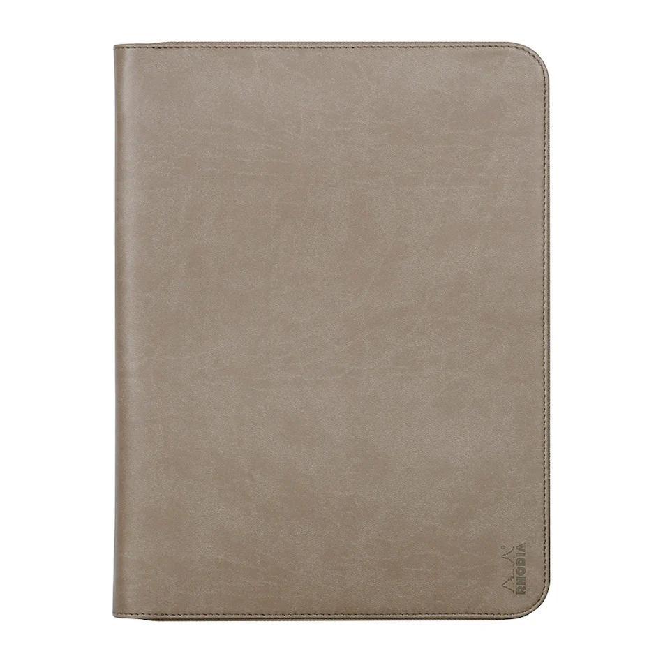 Rhodia Large Zipped Portfolio A4 Taupe