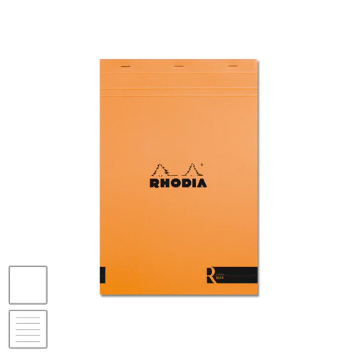Rhodia R Head-Stapled Notepad No.18 A4 (210 x 297) Orange