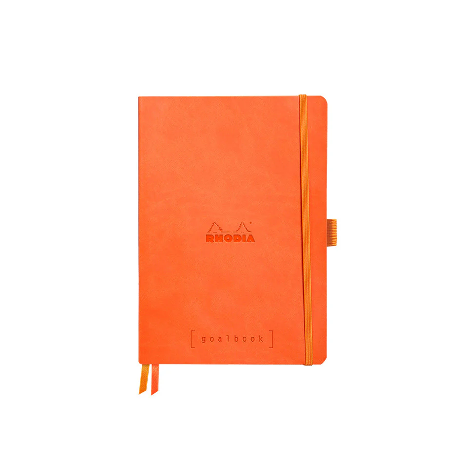Rhodia Rhodiarama Softcover Goalbook With White Paper A5 Tangerine
