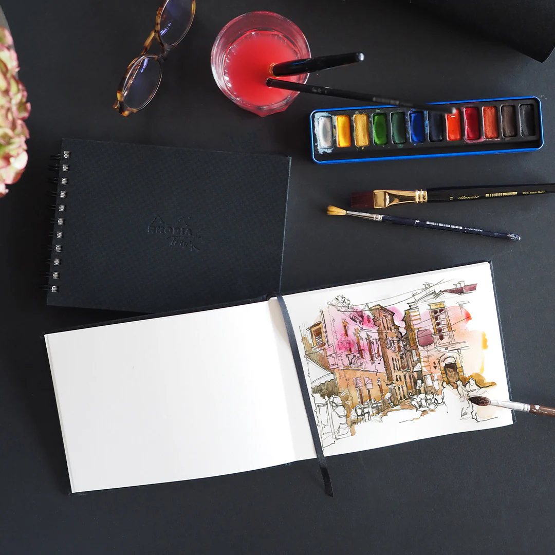 Rhodia Touch Watercolor Book Hot Pressed A5 Portrait - Image 2