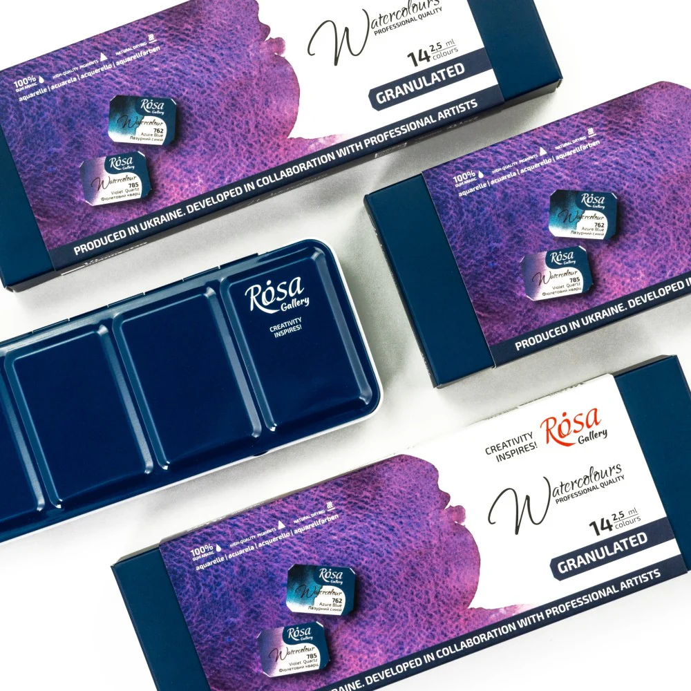 Rosa Watercolour Full Pan Granulated Set of 14 - Image 3