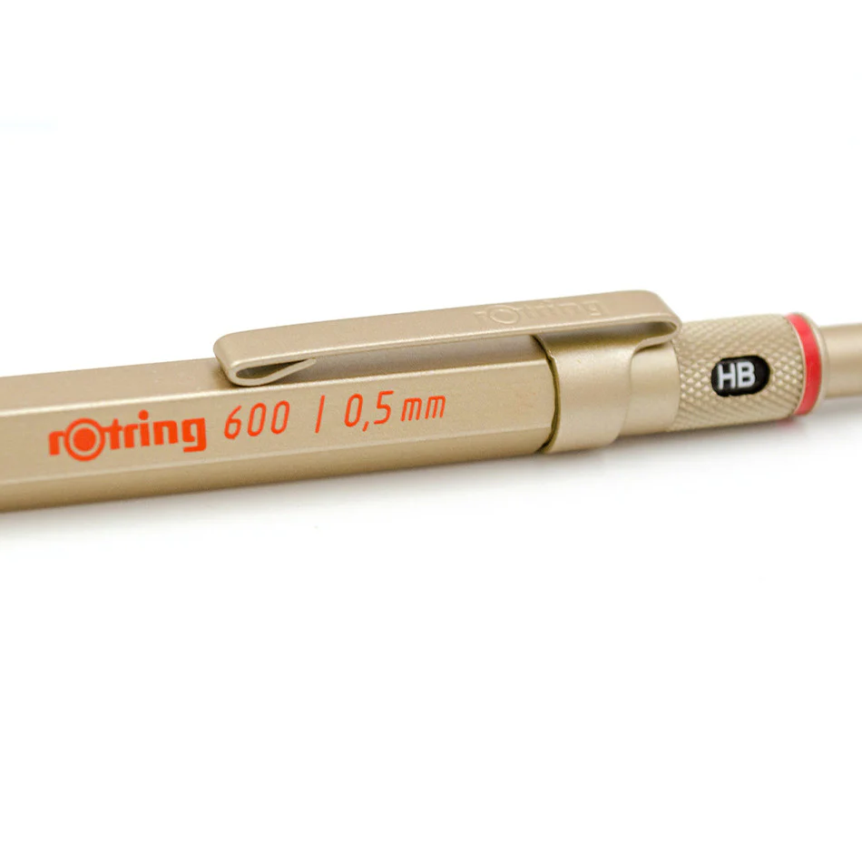 rotring 600 Mechanical Pencil Gold 0.5mm - Image 3