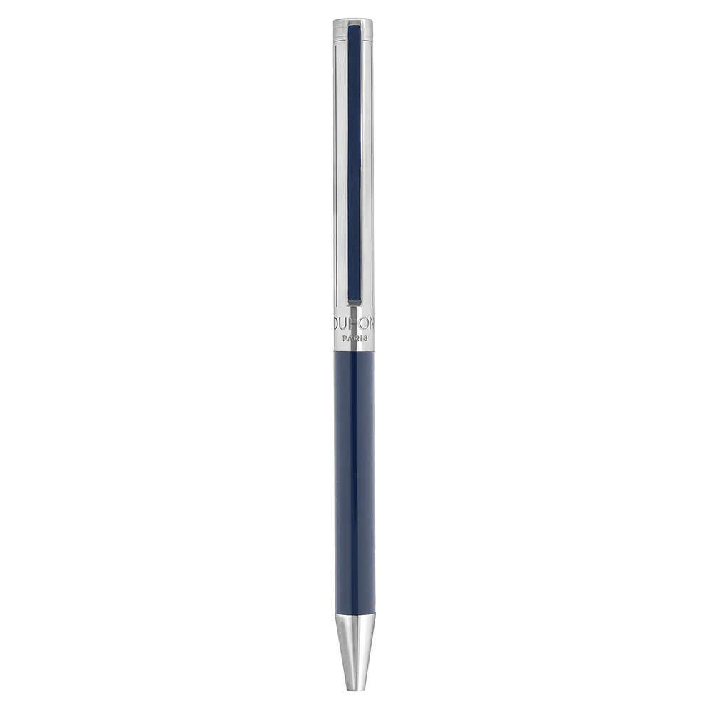 S.T. Dupont Classique Ballpoint Pen Blue / Palladium - Image 3
