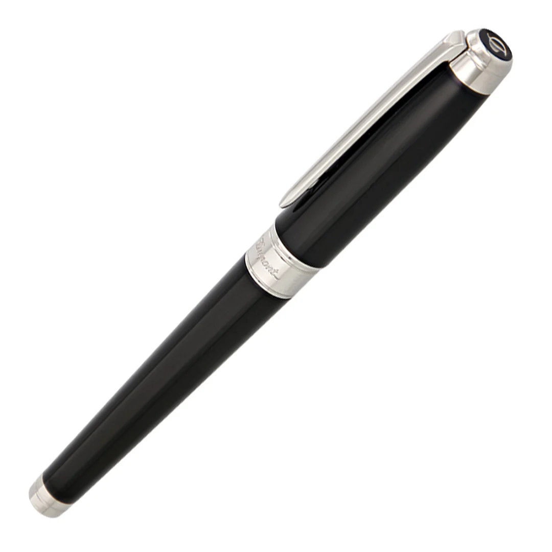S.T. Dupont Line D Eternity Rollerball Pen Black Silver - Image 2
