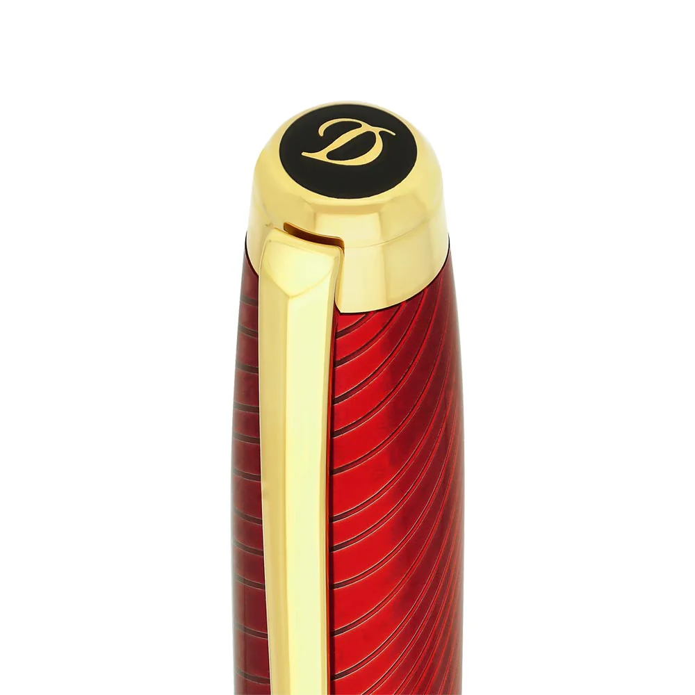 S.T.Dupont Line D Eternity Fountain Pen Year of the Horse Red and Yellow Gold - Image 4