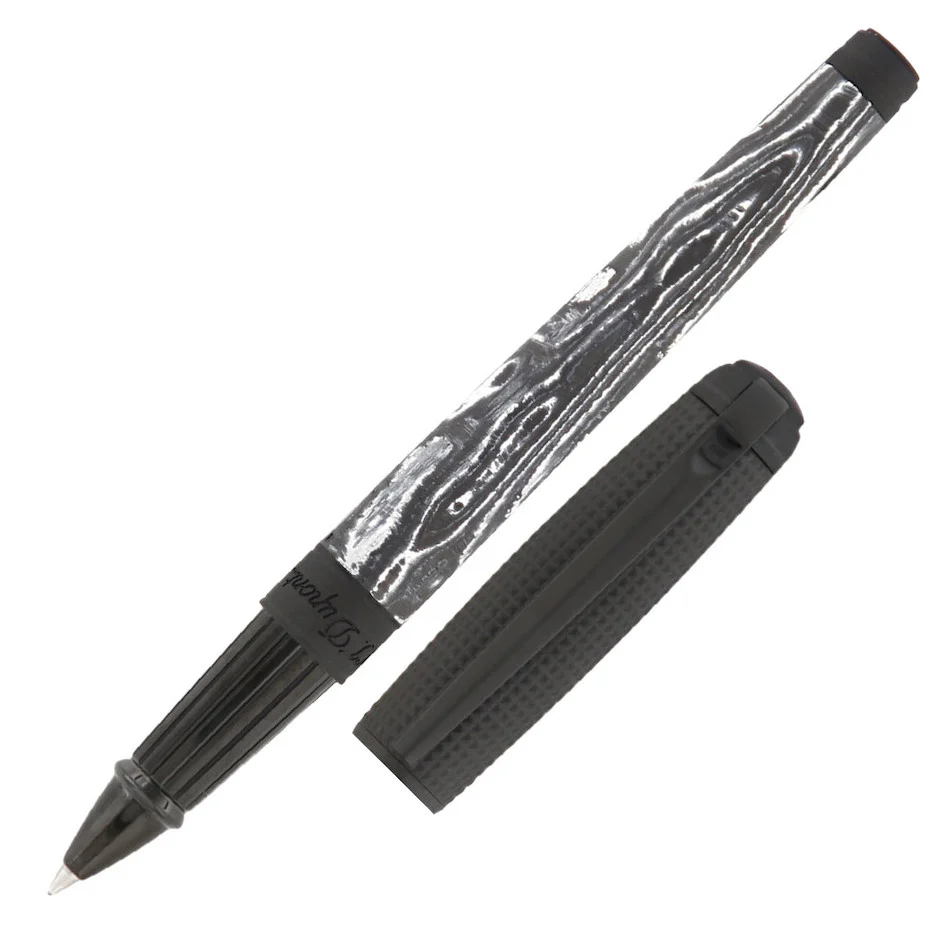 S.T. Dupont Line D Large Rollerball Pen Carbon White