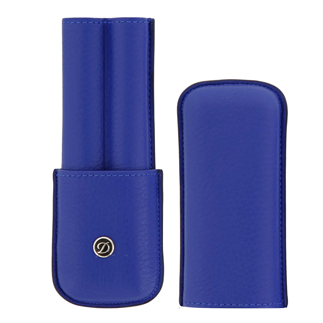 S.T. Dupont Rigid Pen Case 2 Pens Blue - Image 2