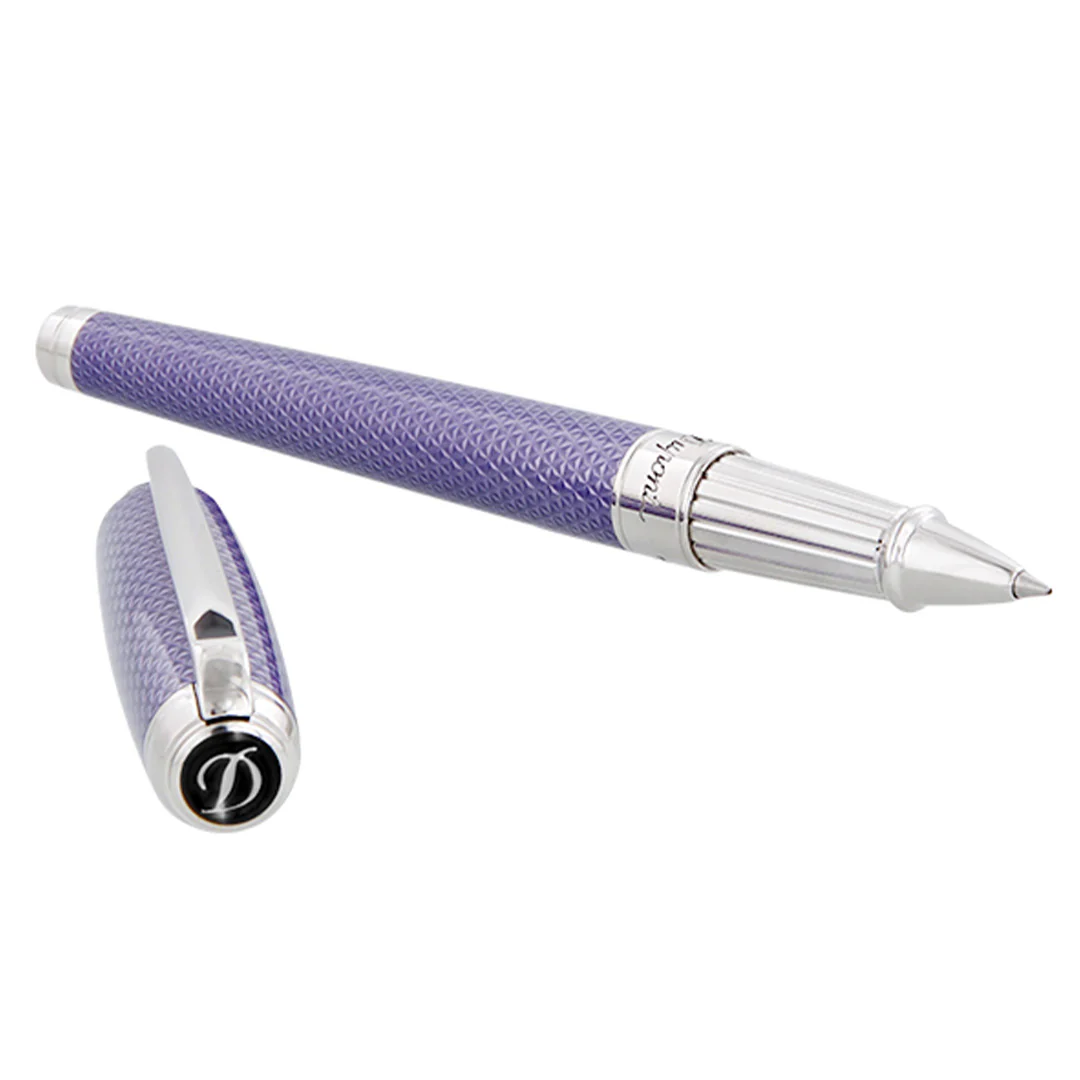 S.T. Dupont Line D Rollerball Pen Purple Gul Palladium - Image 2