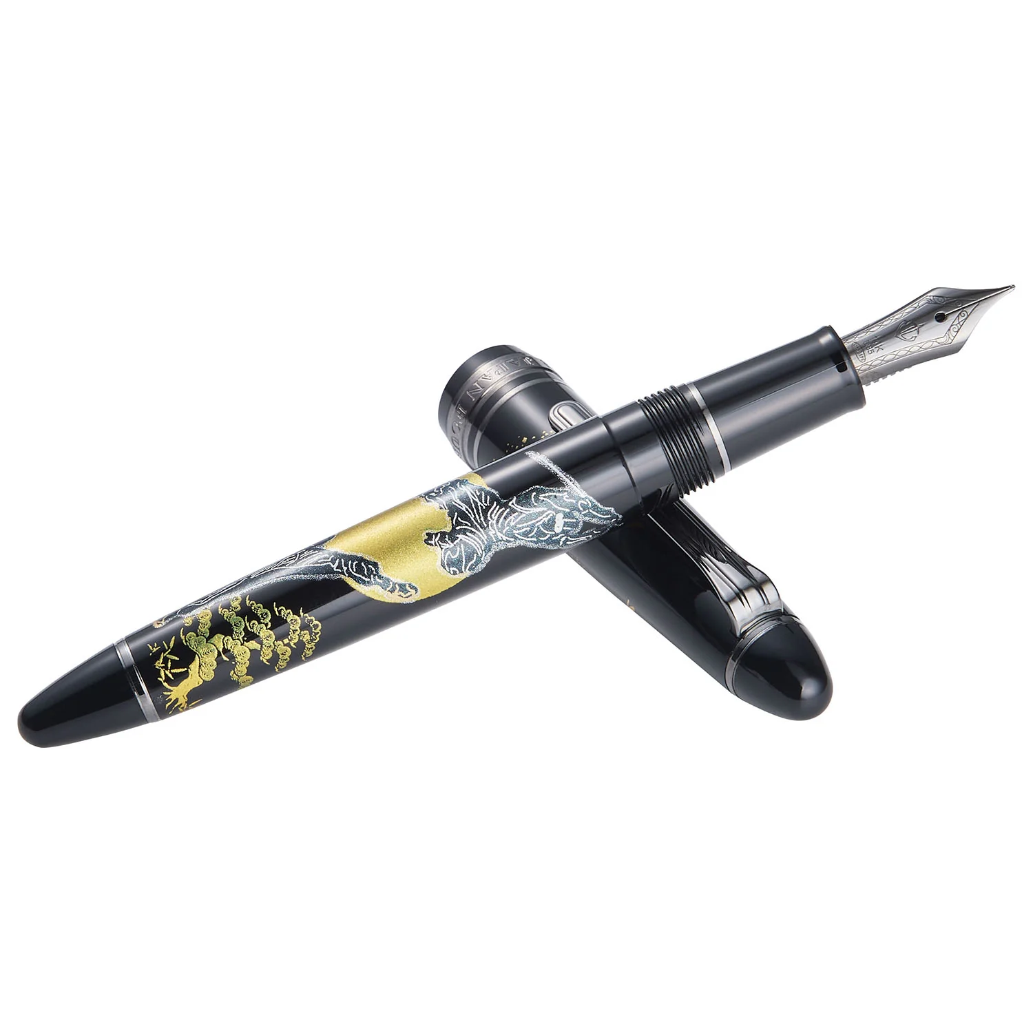 Sailor 1911 2nd Edition Ninja Yuubi Maki-e Fountain Pen Katana 14K Nib - Image 3