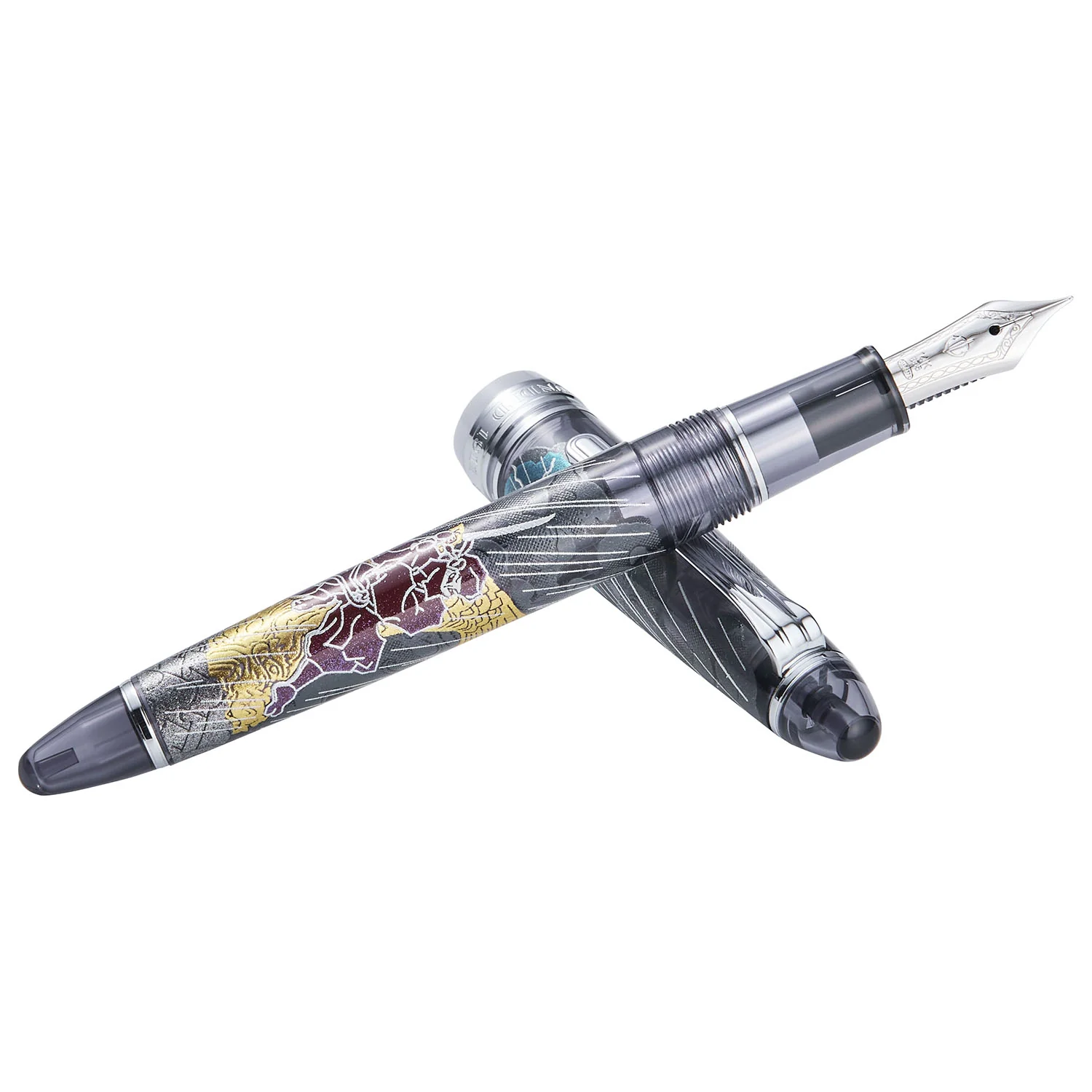 Sailor 1911 2nd Edition Ninja Yuubi Maki-e Fountain Pen Shachihoko 14K Nib - Image 3