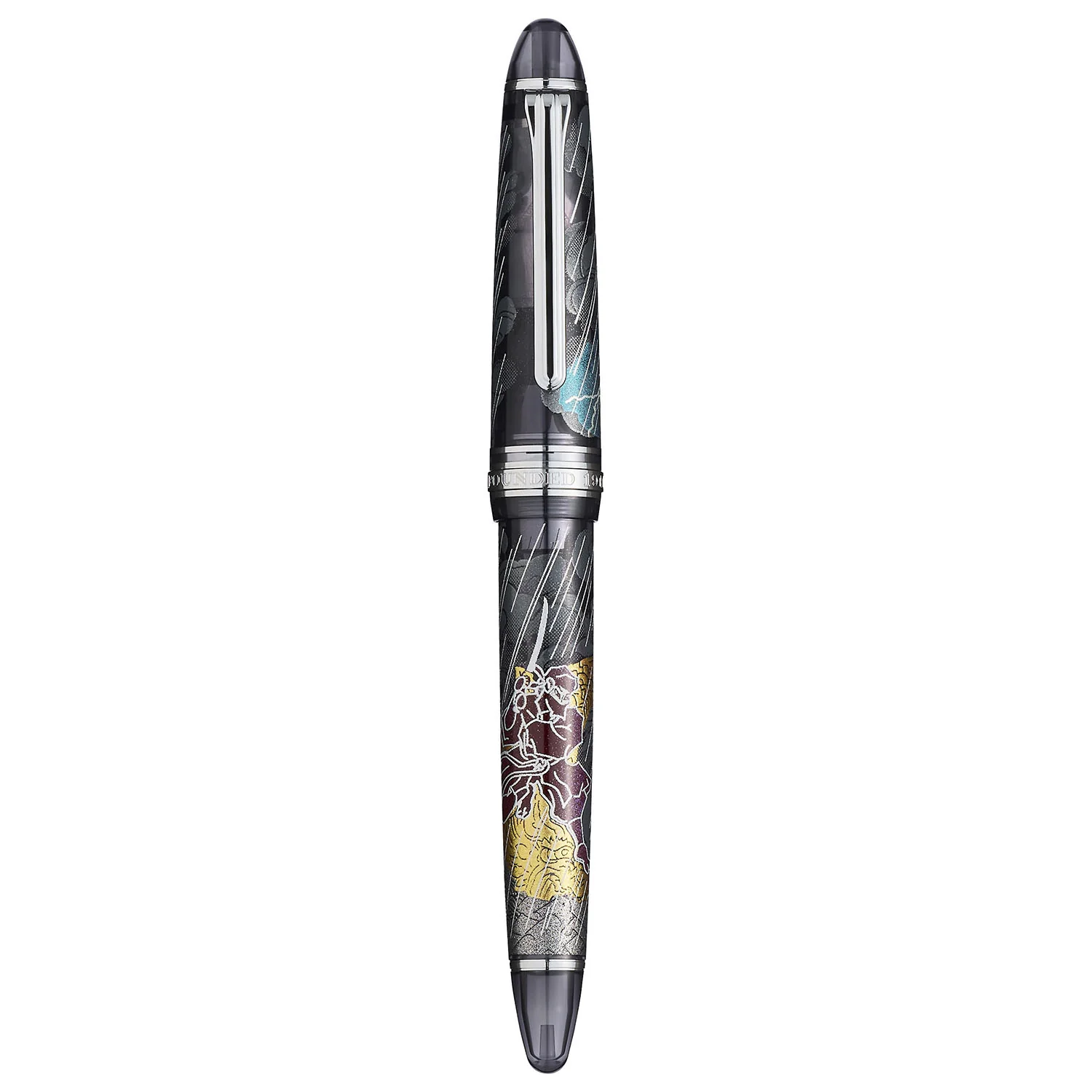 Sailor 1911 2nd Edition Ninja Yuubi Maki-e Fountain Pen Shachihoko 14K Nib - Image 4