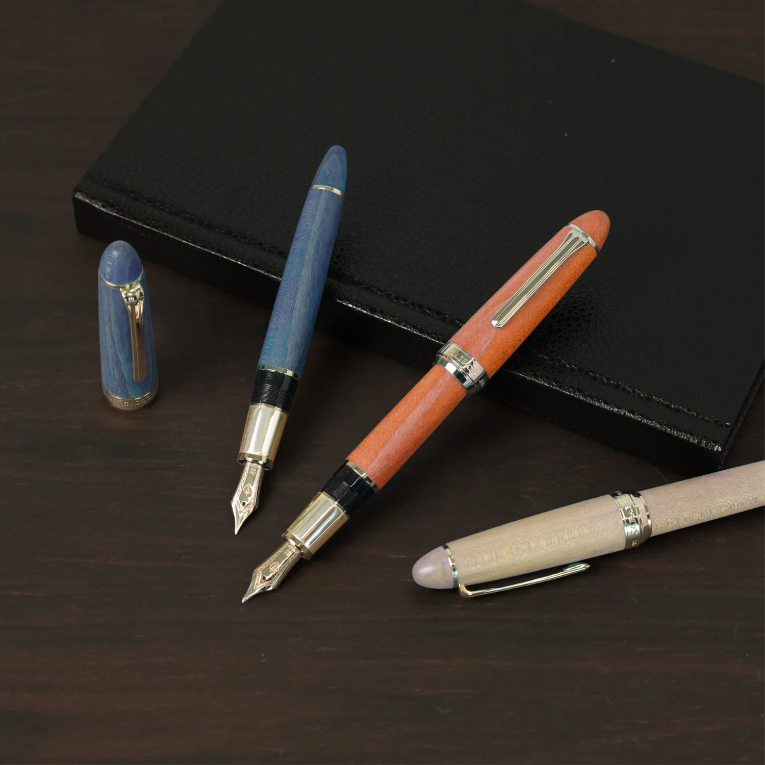 Sailor 1911 Large Fountain Pen Hard Maple Limited Edition Natural Medium Fine - Image 5