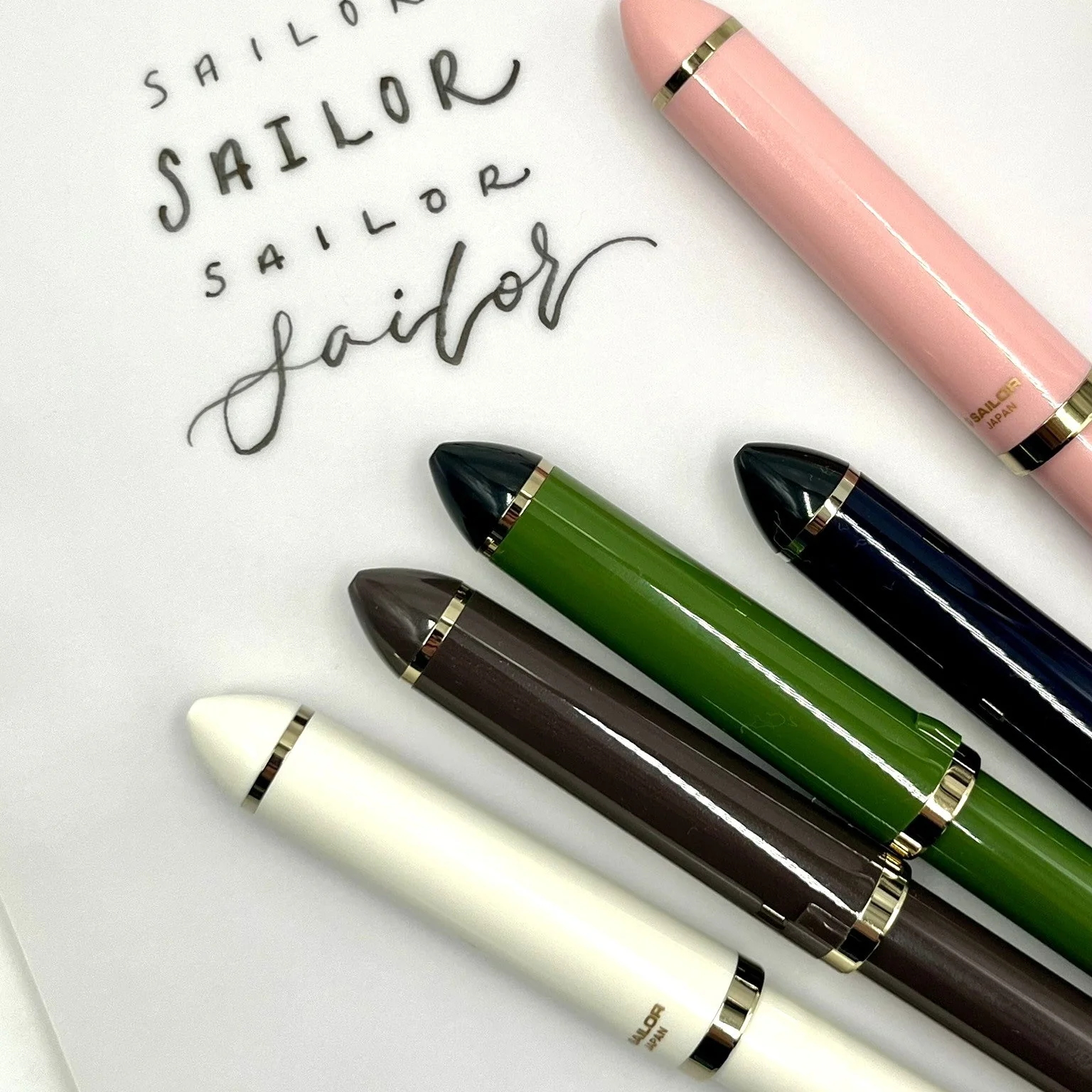 Sailor Fude de Mannen Calligraphy Fountain Pen Green - Image 3