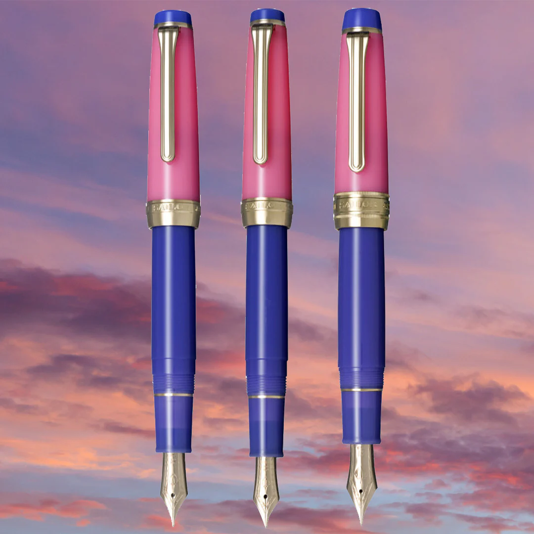 Sailor Professional Gear Fountain Pen Spring Sky 21K Nib - Image 2