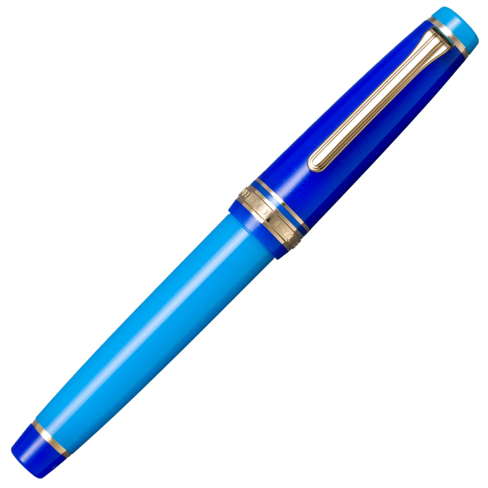 Sailor Professional Gear Regular Fountain Pen Blue Quasar 21K Nib - Image 3