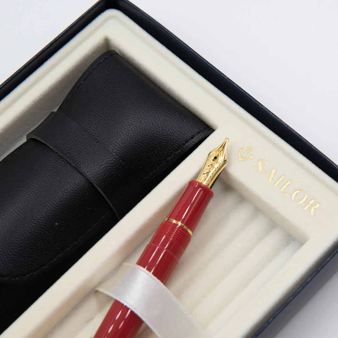 Sailor Professional Gear Slim Autumn Sky Fountain Pen and Pouch Gift Box - Image 6