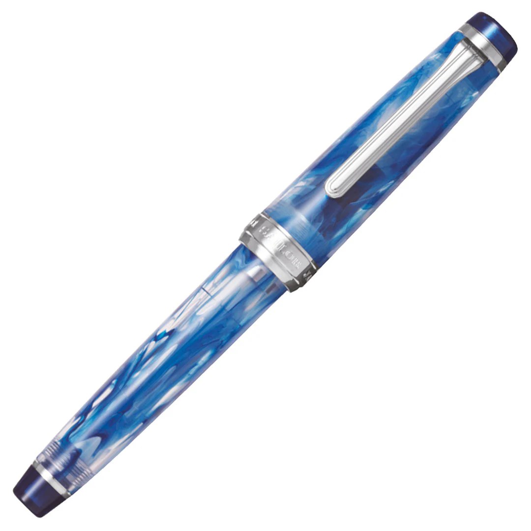 Sailor Professional Gear Slim Fountain Pen Veilio 3rd Edition Blue 21K Nib - Image 5